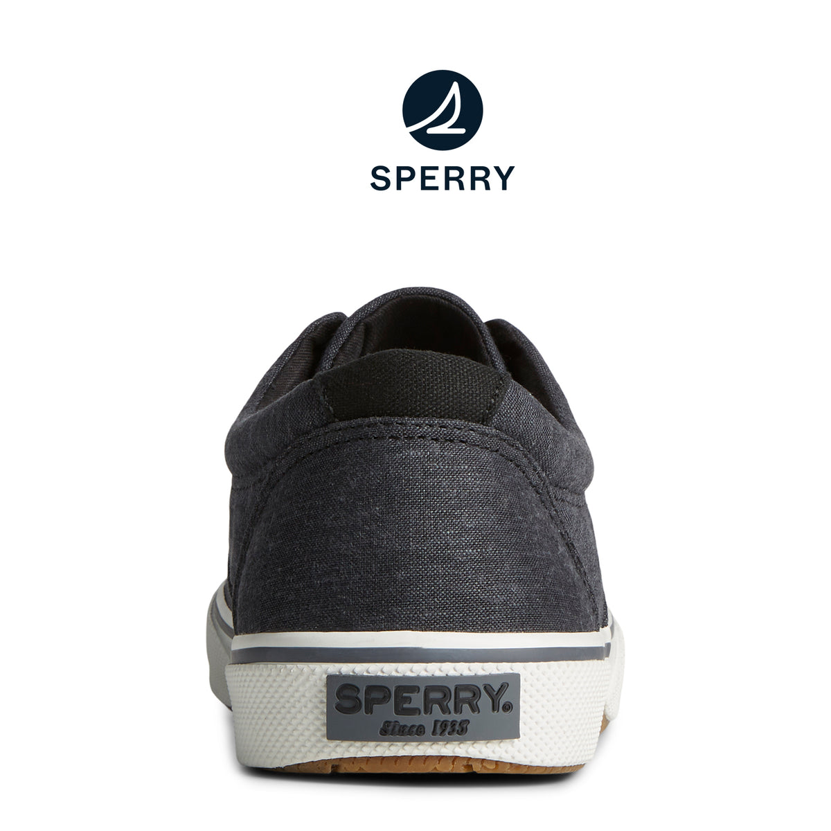Men's SeaCycled™ Halyard CVO Chambray Sneakers - Black (STS25749)