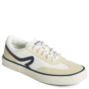 Men's CrossJack Court Sneakers White/Navy (STS25817)