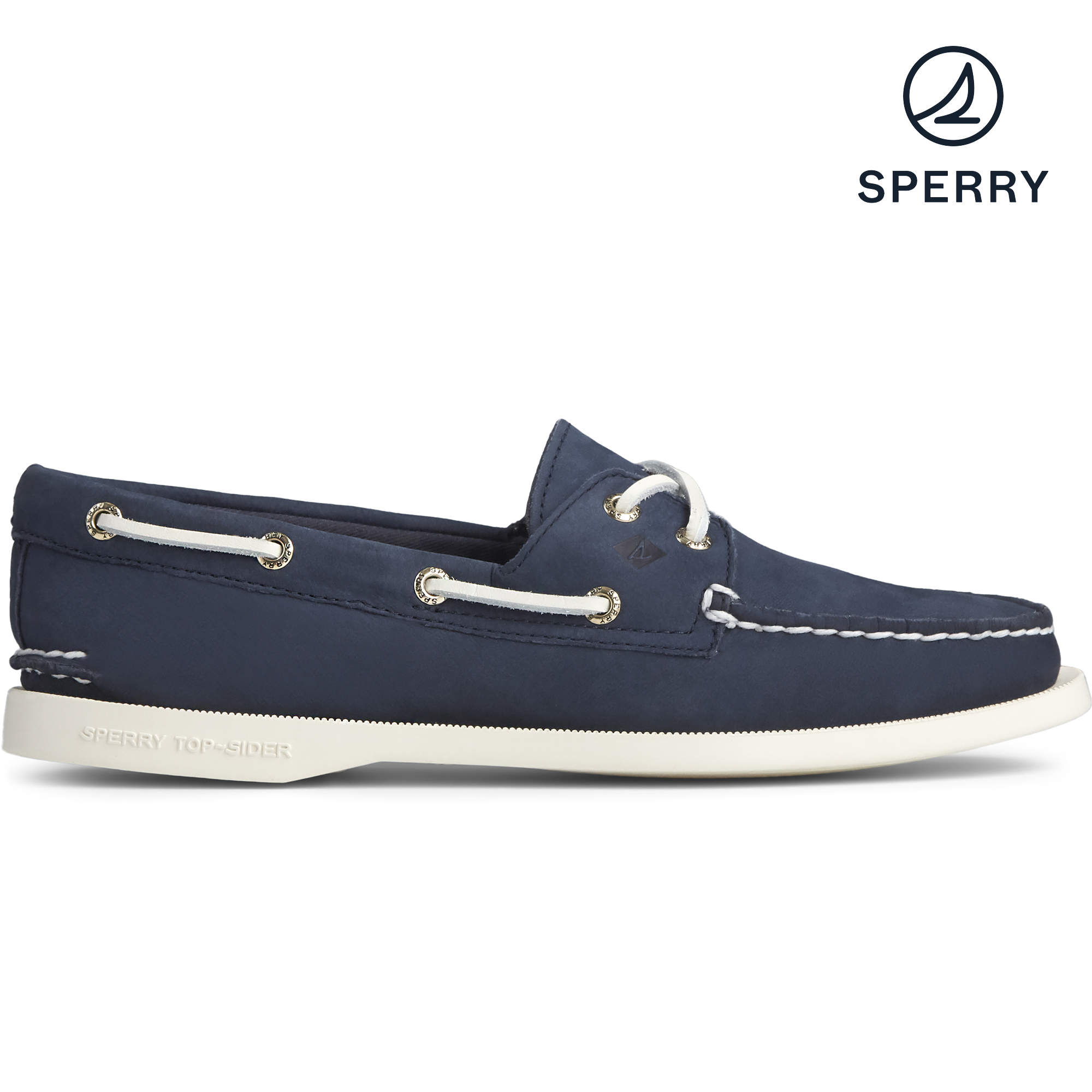 Women's Authentic Original Navy Boat Shoe (STS81162)