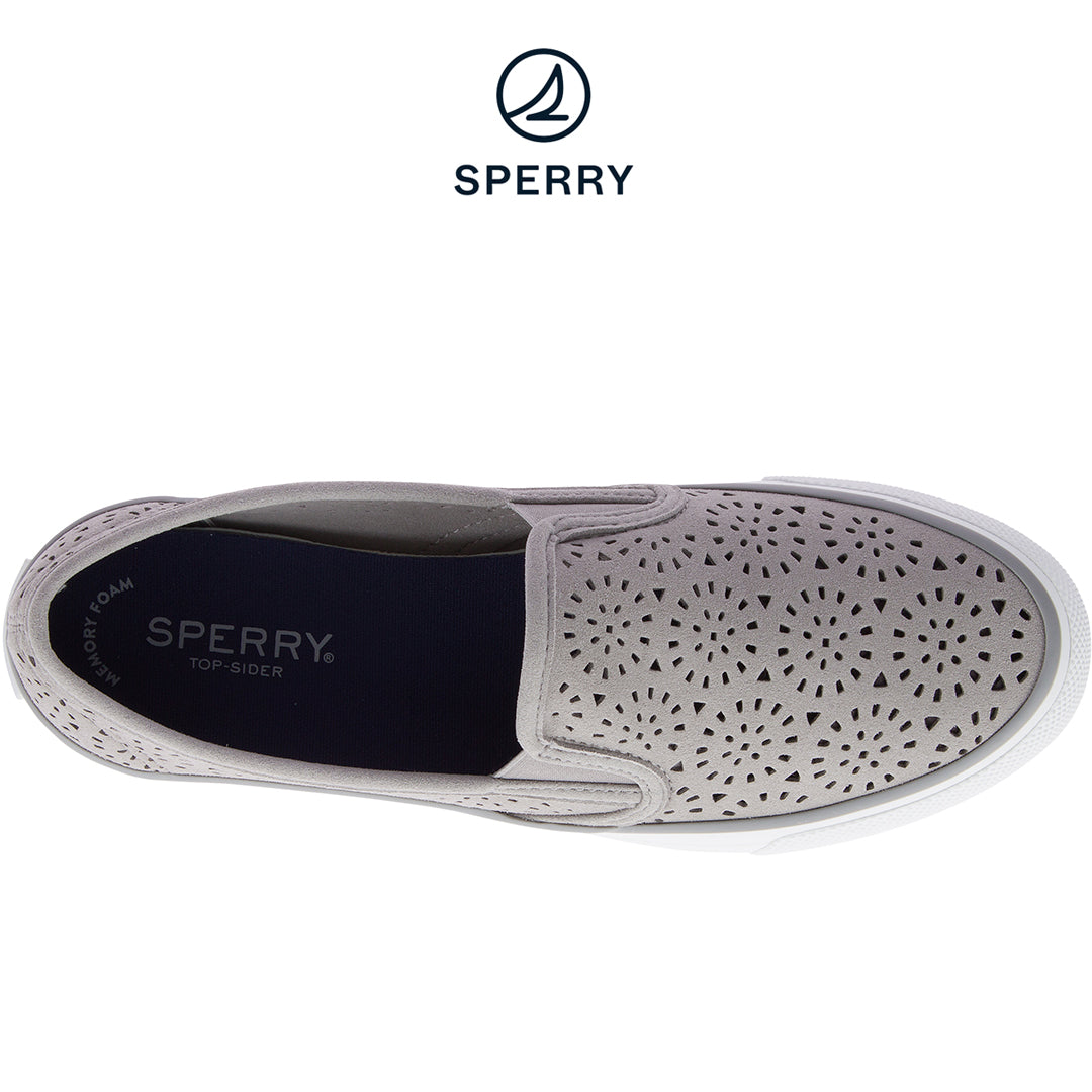 Women's Sperry Seaside Perforated / Grey STS830920