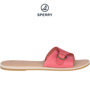 Women's Seaport Slide Leather- Nantucket Red (STS83533)