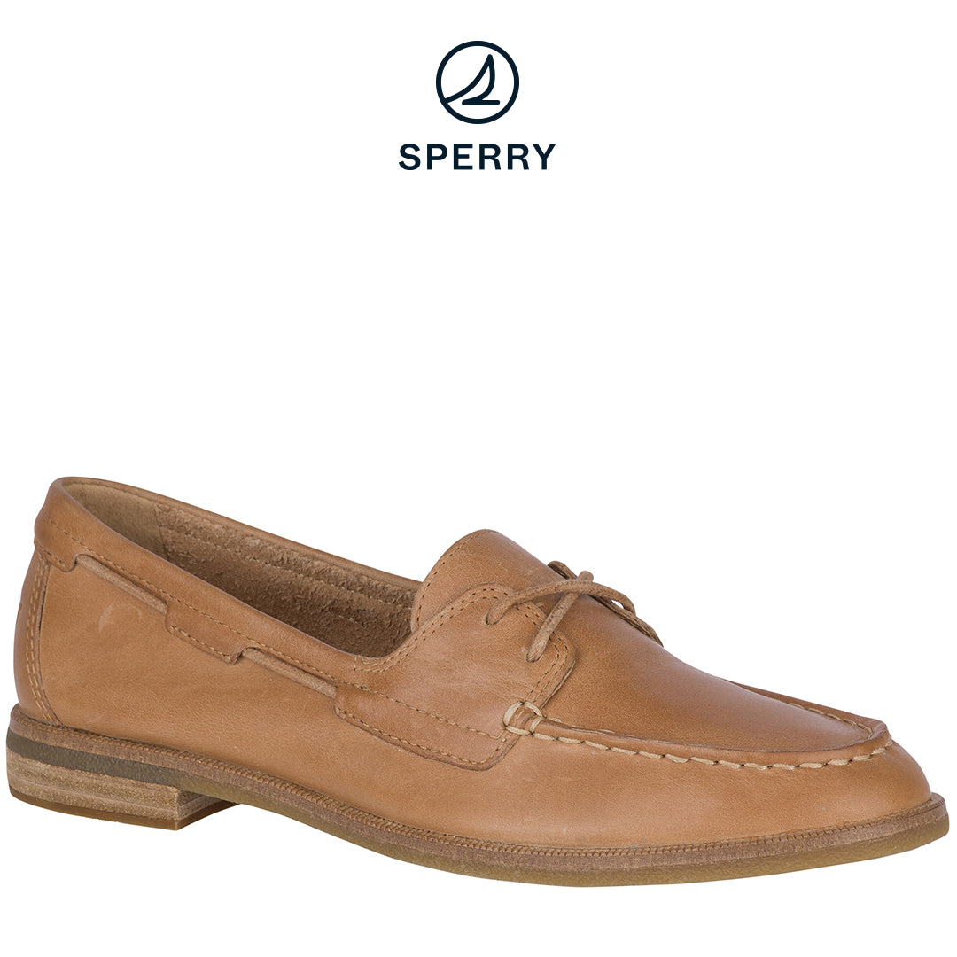 Sperry Women's Seaport Boat Boat Shoes Tan (STS83696)