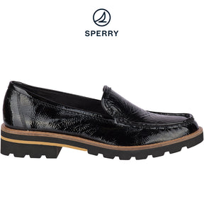 Sperry Shoes Women's Authentic Original Lug Loafer Leather Black (STS83846)