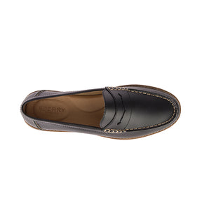Women's Seaport Penny Leather Loafer Black (STS83932)