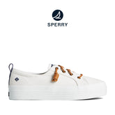 Women's Crest Vibe Platform Canvas - White (13934082)