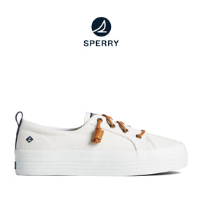 Women's Crest Vibe Platform Canvas - White (13934082)
