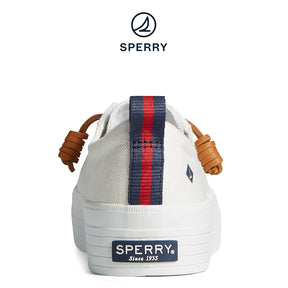 Women's Crest Vibe Platform Canvas - White (L10397953)