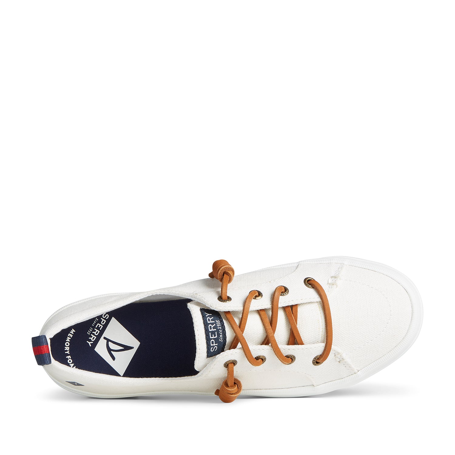Women's Crest Vibe Platform Canvas - White (13934082)