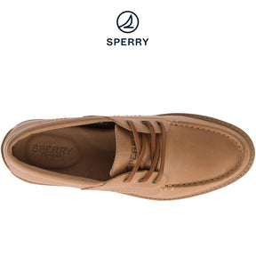 Sperry Women's Authentic Original Lug 3-Eye Boat Shoes Tan (STS84394)