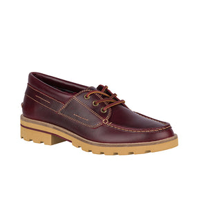 Women's Authentic Original Lug Leather Boat Shoe - Wine (STS84397)