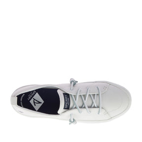 Women's Crest Vibe Platform Leather Sneakers - White (L10396871)