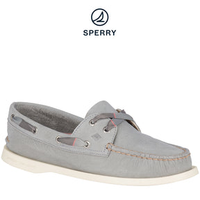Sperry Women's Authentic Original 2-Eye Varsity Boat Shoes Grey (STS84519)
