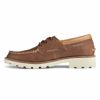 Women's Authentic Original Lug Boat Galway Boat Shoe - Tan (STS85606)