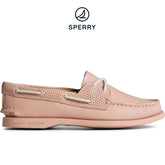 Women's Authentic Original Pin Perforated Boat Shoe - Rose (STS87113)
