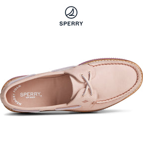 Women's Authentic Original Stacked Boat Shoe - Rose (STS87118)