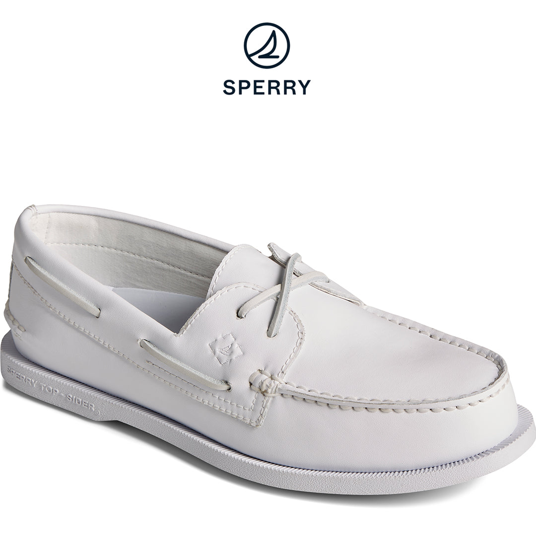 Women's Authentic Original Seacycled™ Boat Shoe - White (STS87543)