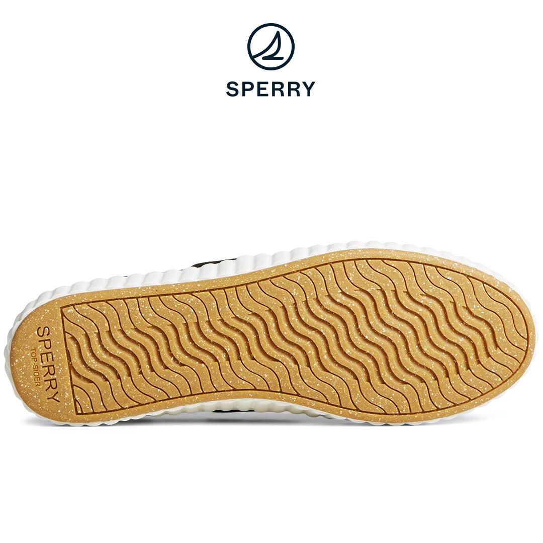Women's SeaCycled™  Pier Wave Platform Boat Sneaker Black (STS88789)