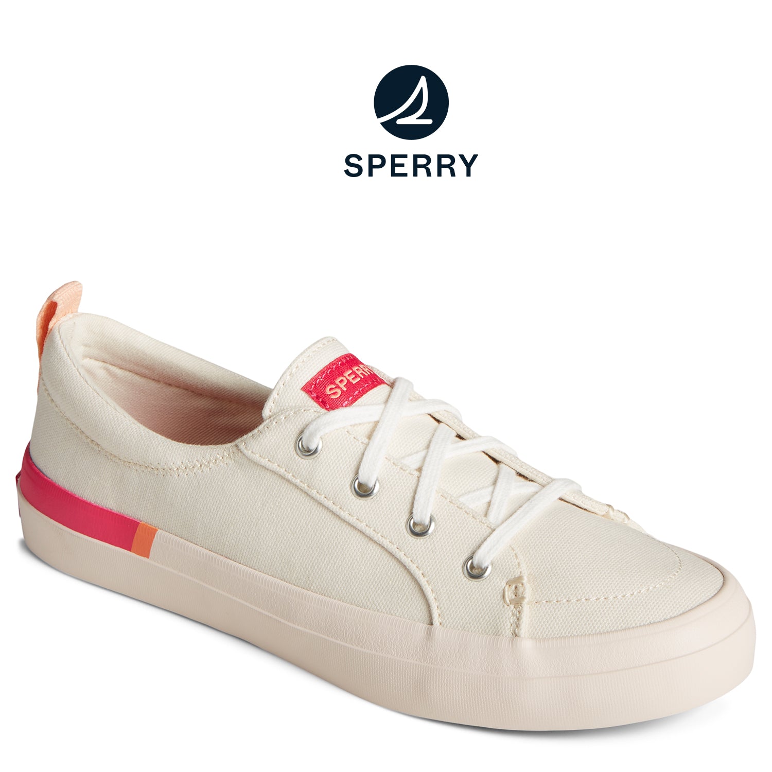 Women's SeaCycled™ Crest Vibe Stripes Sneaker Pink (STS89164)