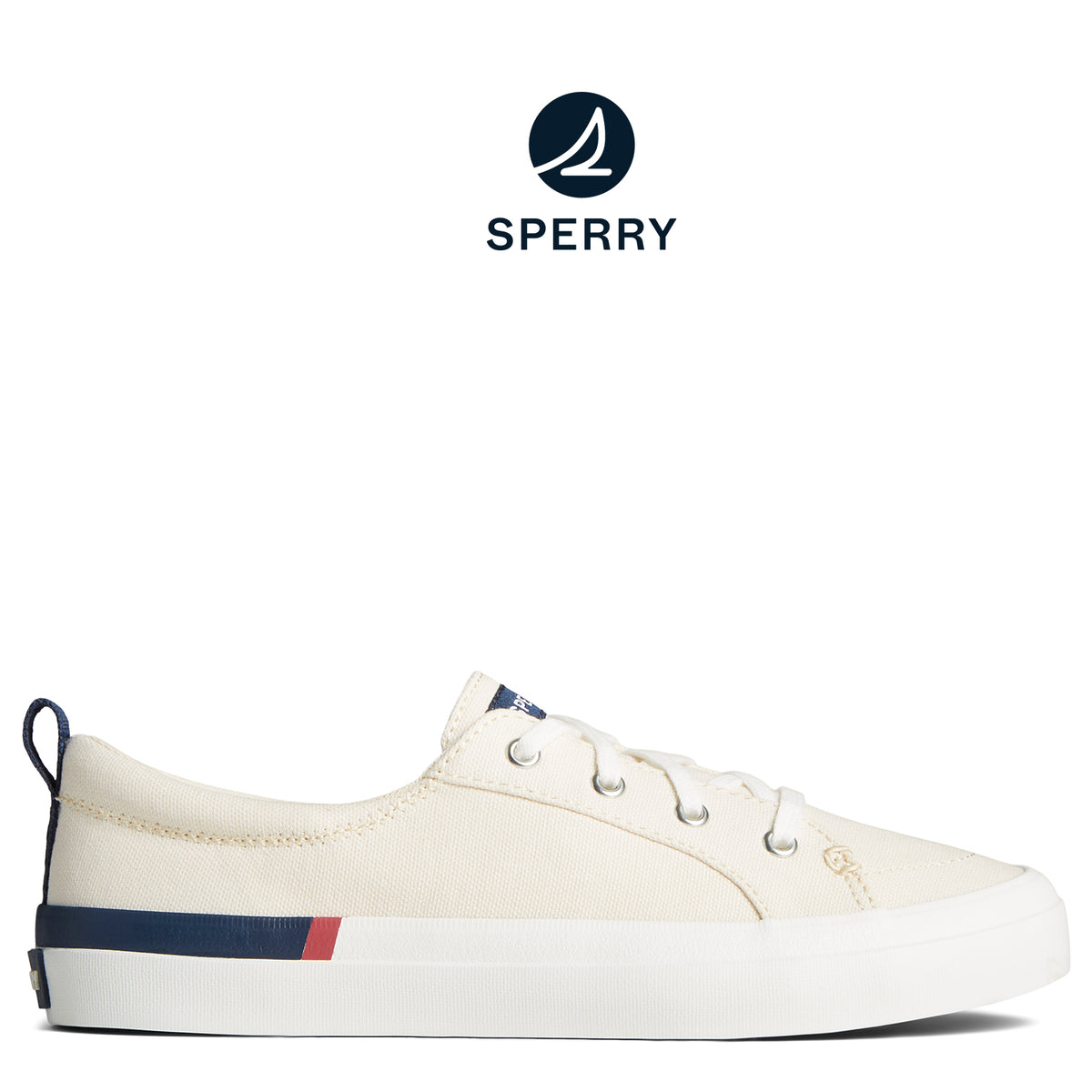 Women's SeaCycled™ Crest Vibe Stripes Sneaker Off White (STS89166)