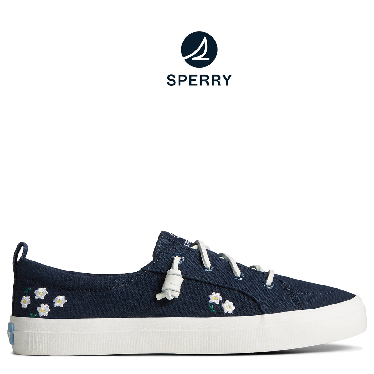 Women's Crest Vibe Floral Sneaker Navy (STS89178)