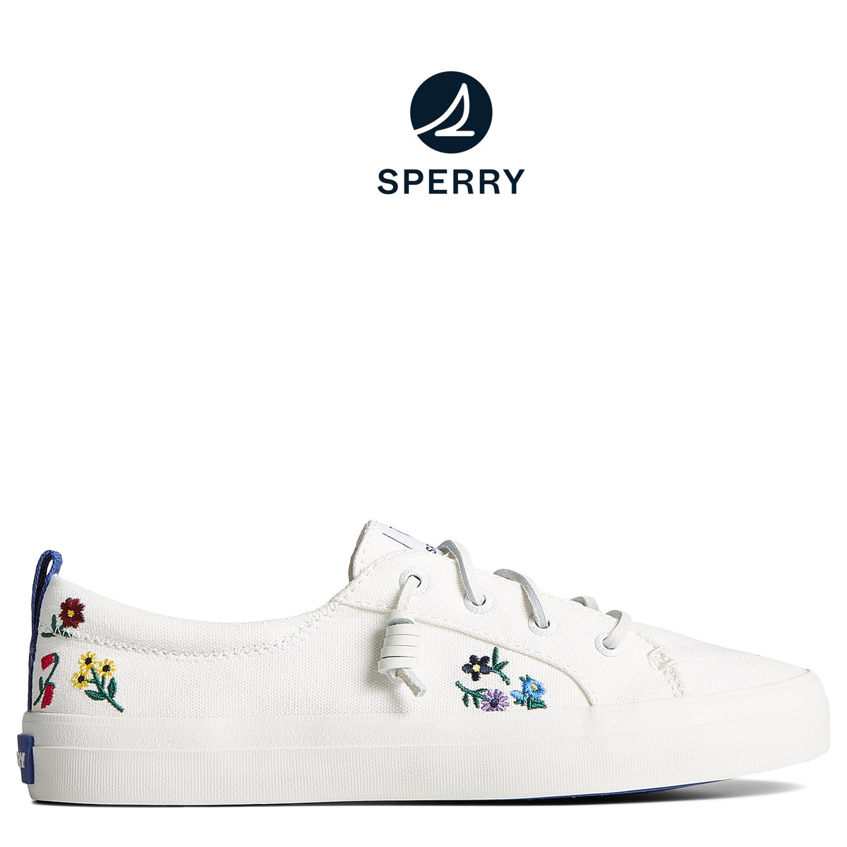 Women's Crest Vibe Floral Sneaker White (STS89179)