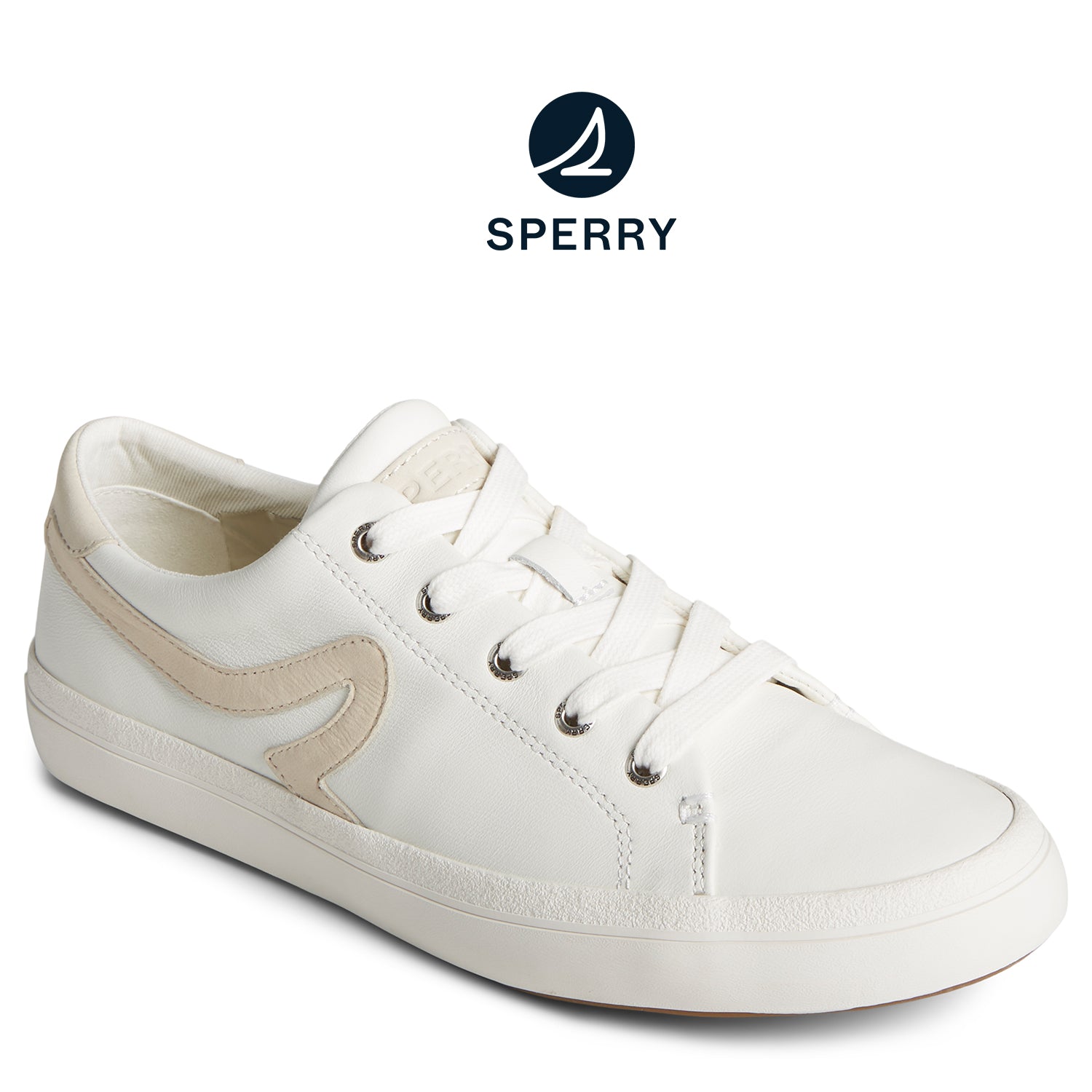 Women's Sandy Leather Sneaker White (STS89203)1