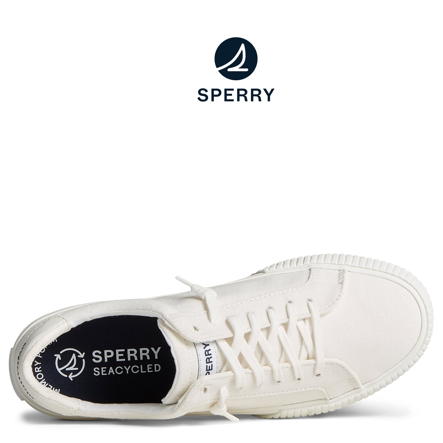 Women's Bermuda SeaCycled™ Canvas Sneaker White (STS89226)
