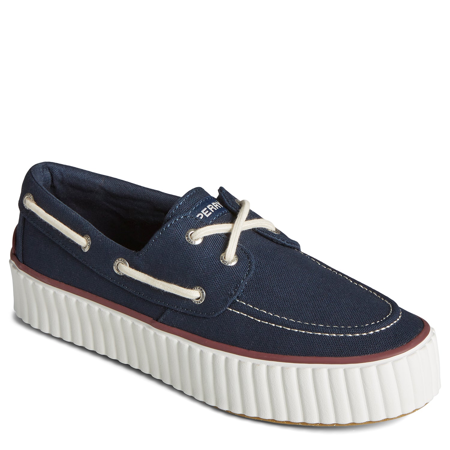 Women's Pier Wave Platform Sneakers Navy (STS89479)