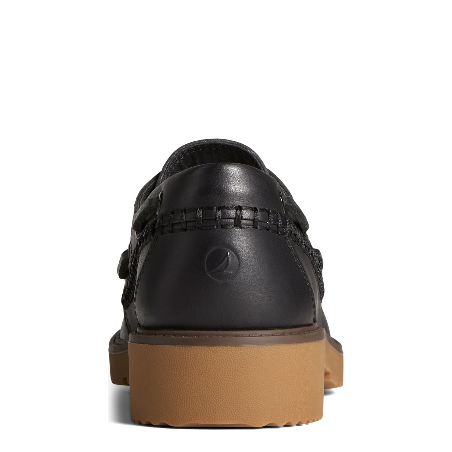 Women's Wells Boat Shoes Topsider - Black (STS89604)