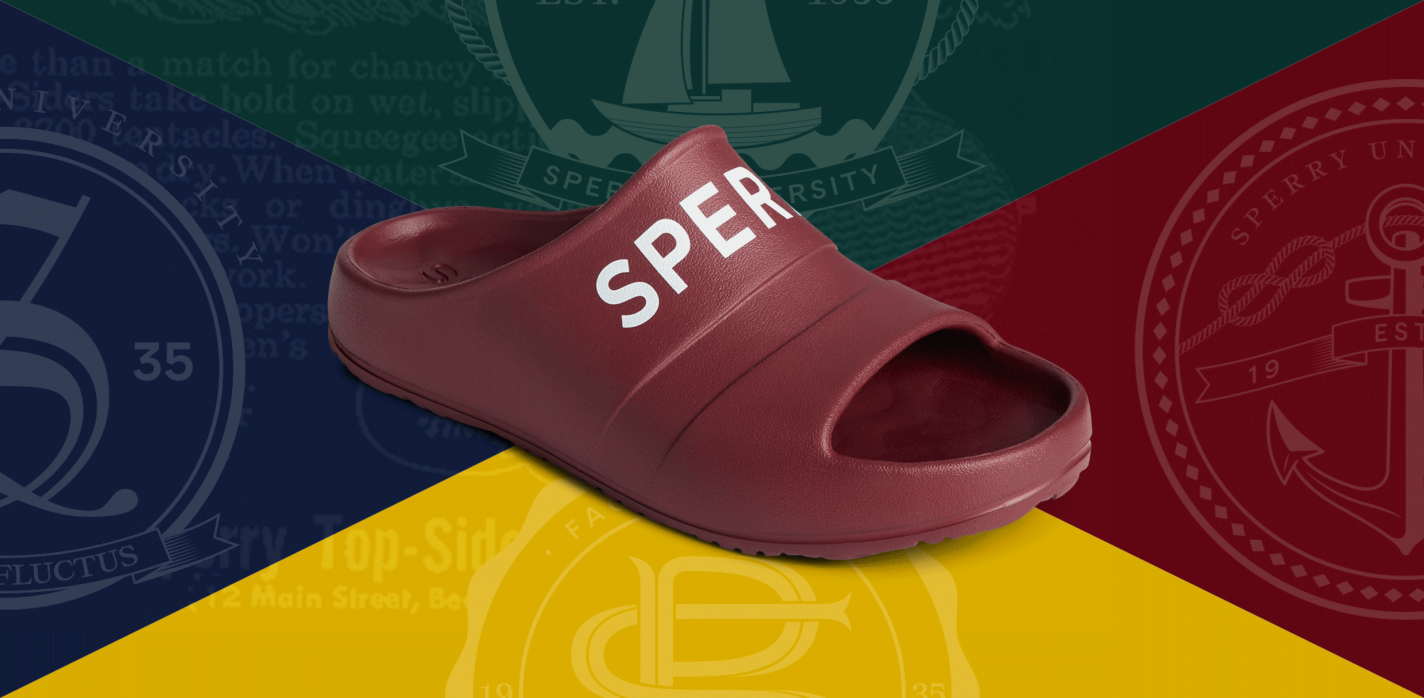 Slide best sale on sperrys