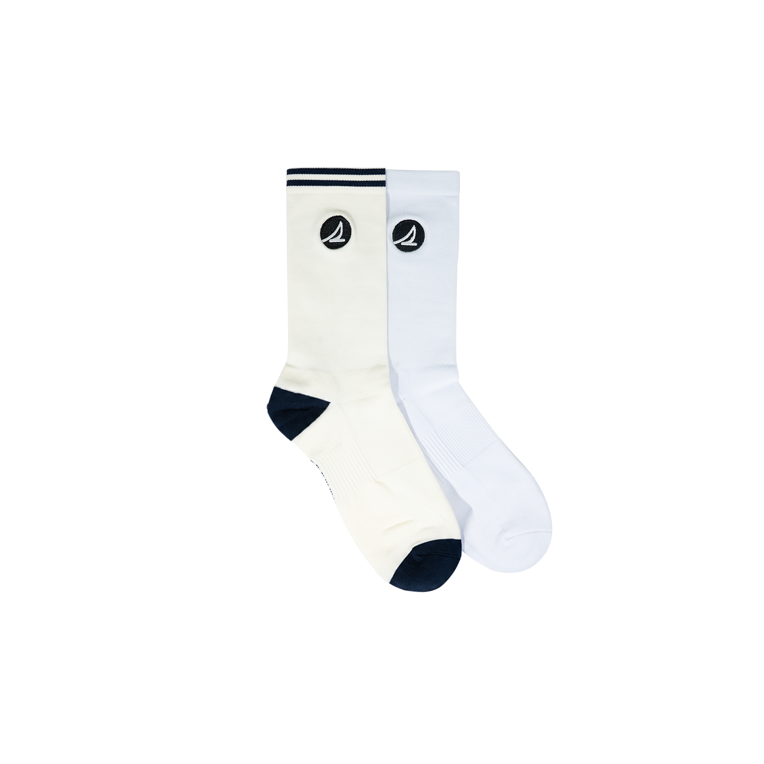 Women's 2 in 1 Crew Socks - Oat/White (25F65692)