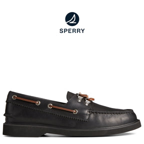 Men's Authentic Original™ 2-Eye Boat Shoe - Black (STS25930)