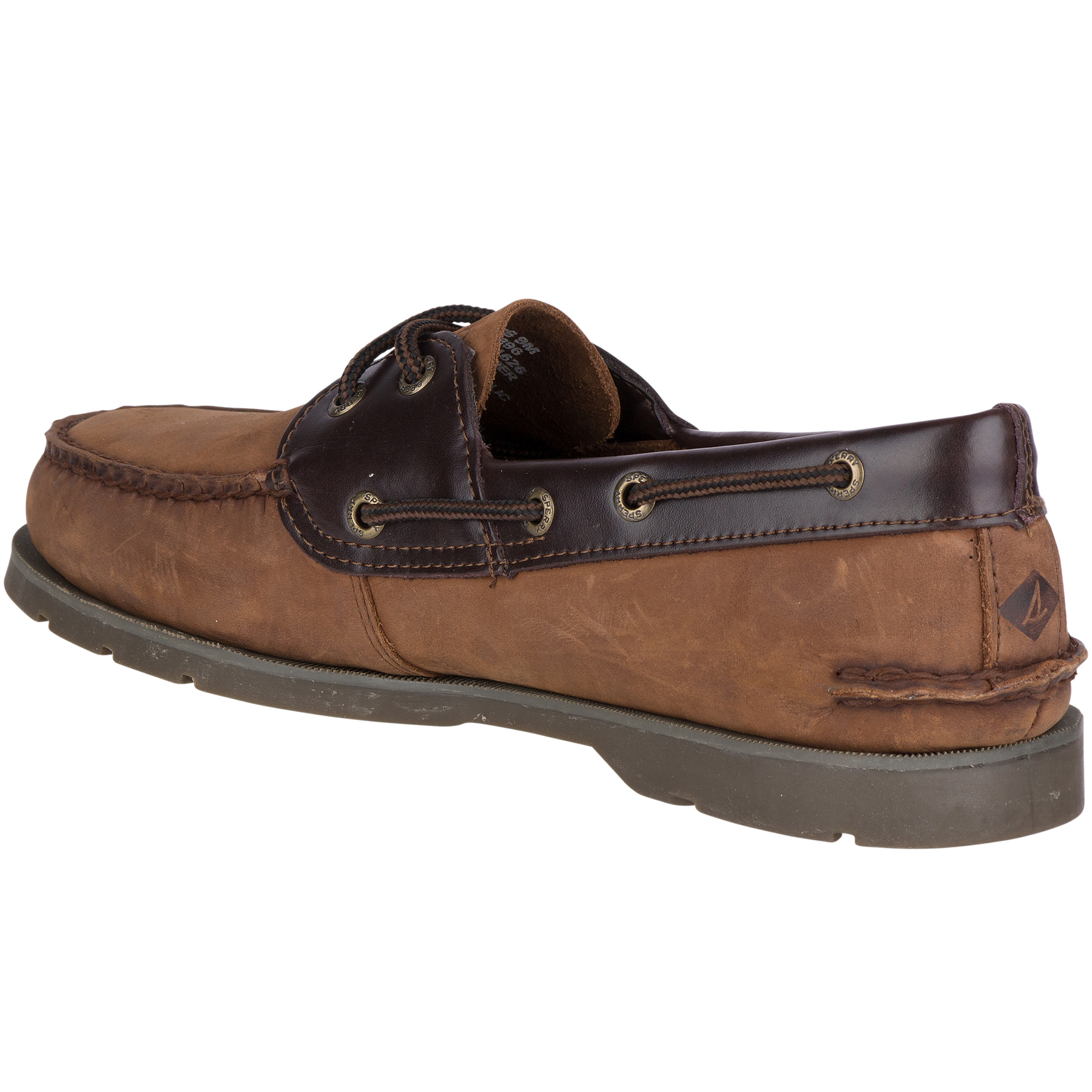 Men s Leeward 2 Eye Boat Shoe Brown Buck 0777896