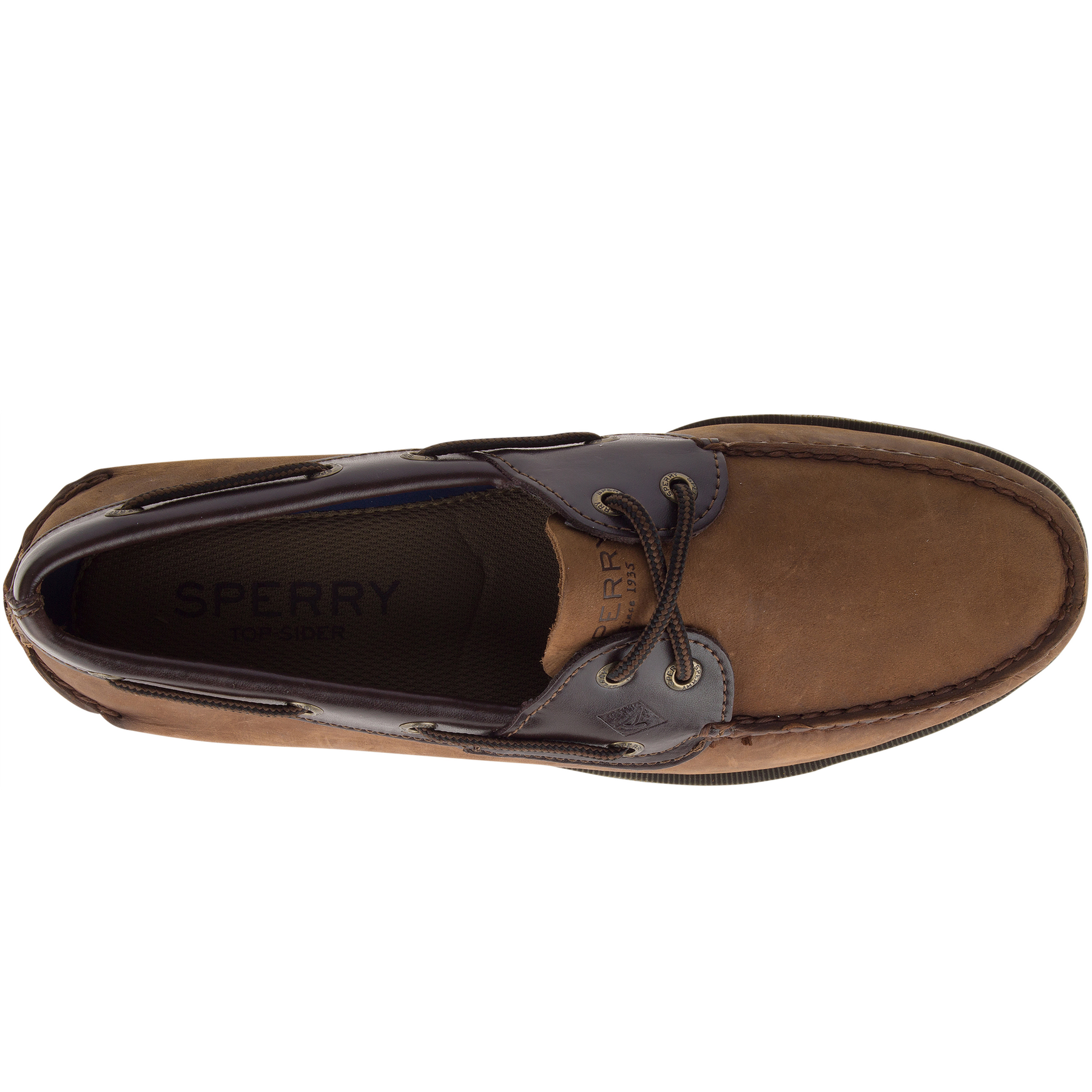 Men s Leeward 2 Eye Boat Shoe Brown Buck 0777896