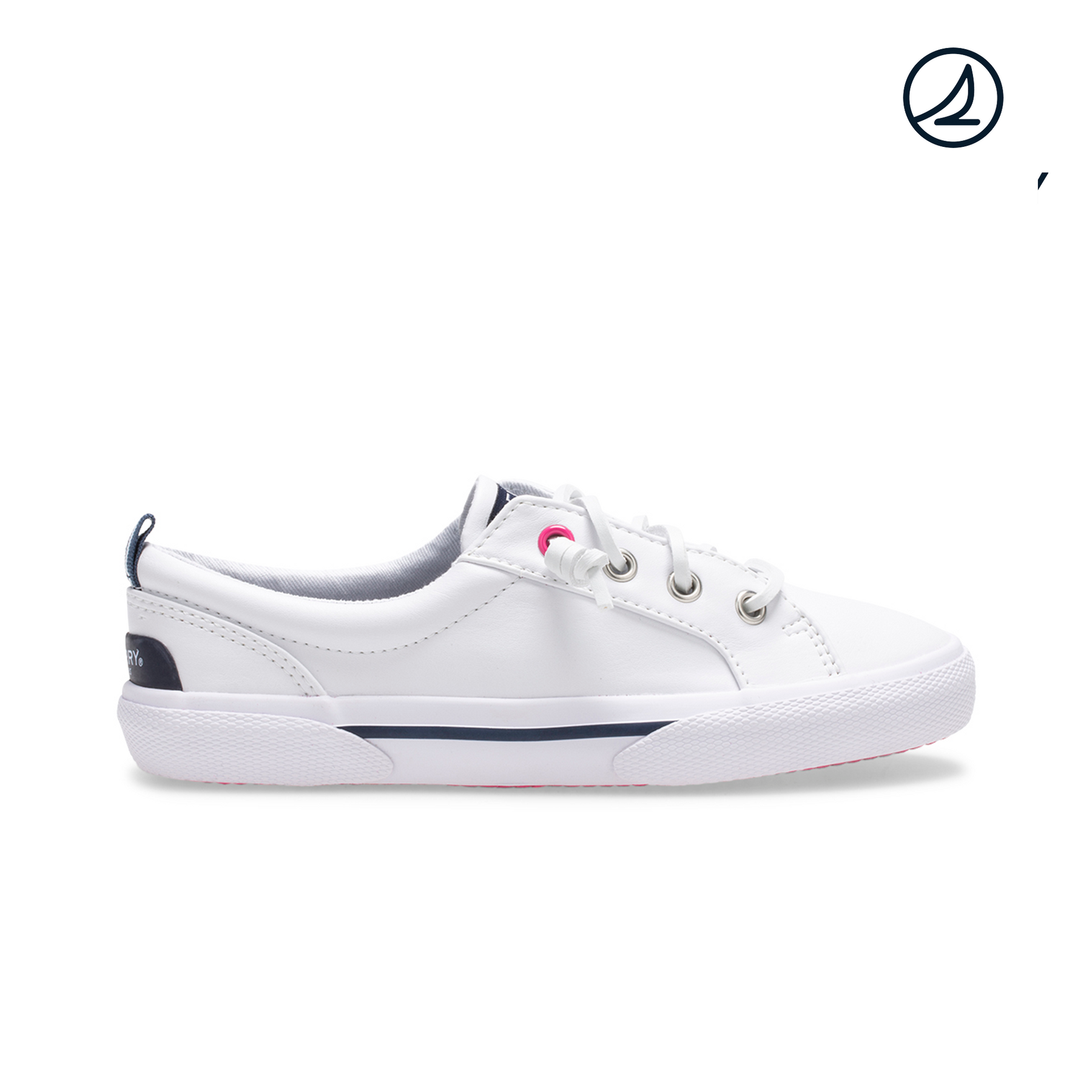 Liitle Girl's Pier Wave White Sneaker (SCK163656)