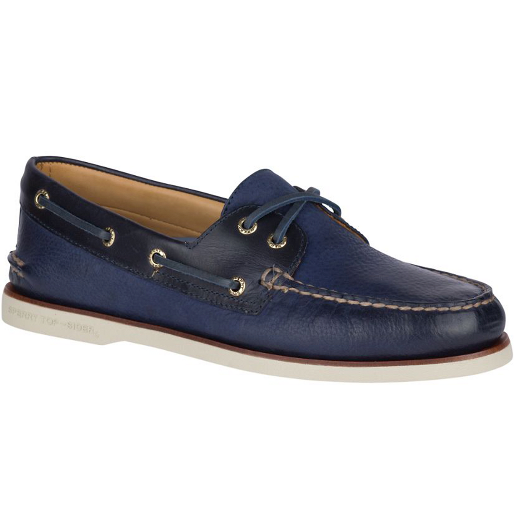Men's Gold Cup Authentic Original Rivingston Navy Boat Shoes (STS19320)