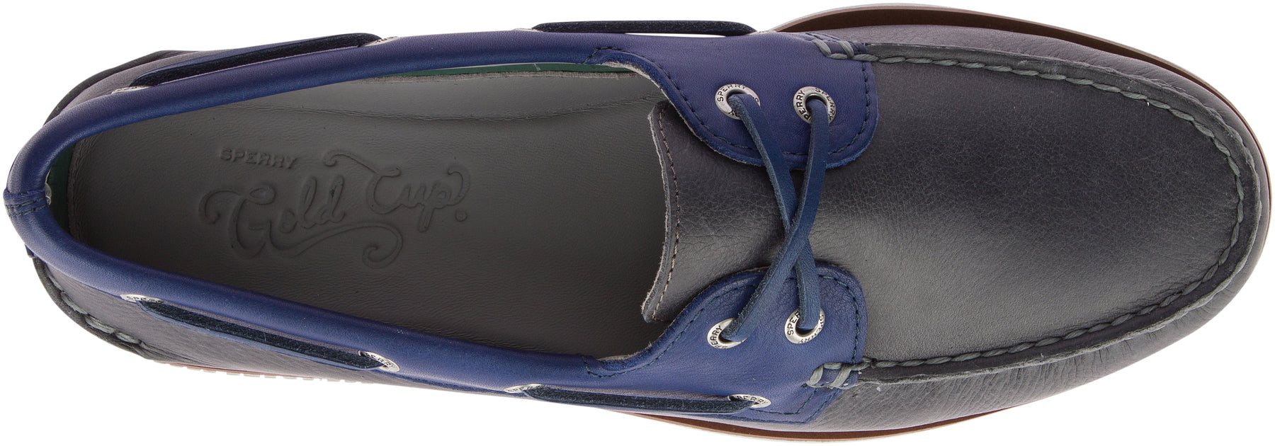 Men's Gold Cup Authentic Original Grey/Blue Boat Shoe (STS19670)