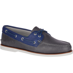 Men's Gold Cup Authentic Original Grey/Blue Boat Shoe (STS19670)