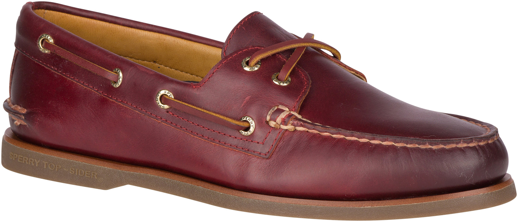 Men's Gold Cup Authentic Original Fairhaven Burgundy Boat Shoe (STS21443)