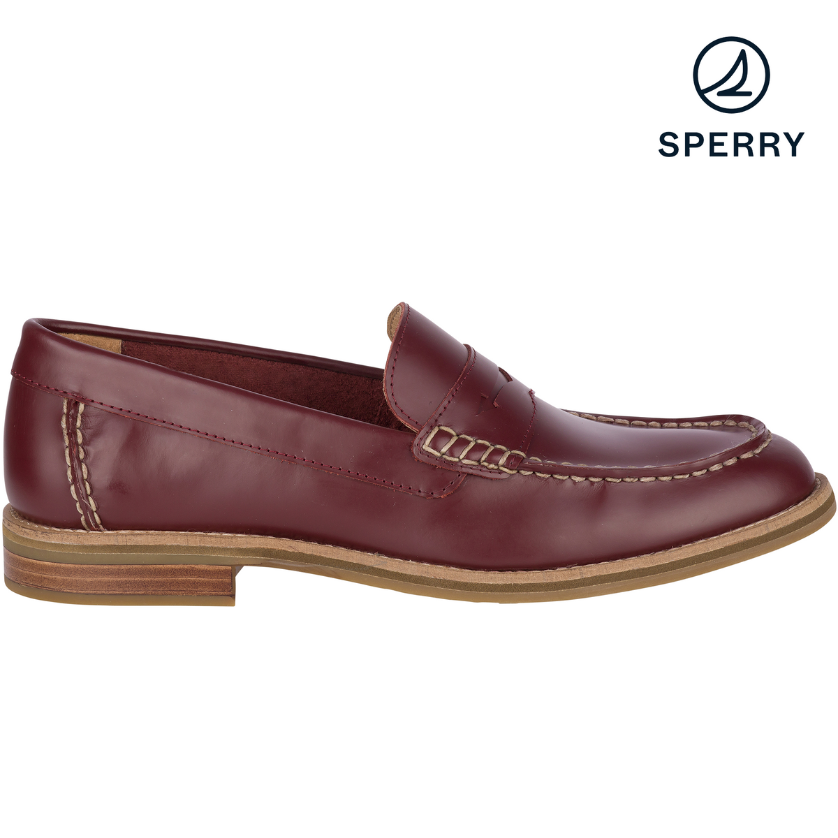 Men s Topsfield Penny Loafer Burgundy Casual STS21472