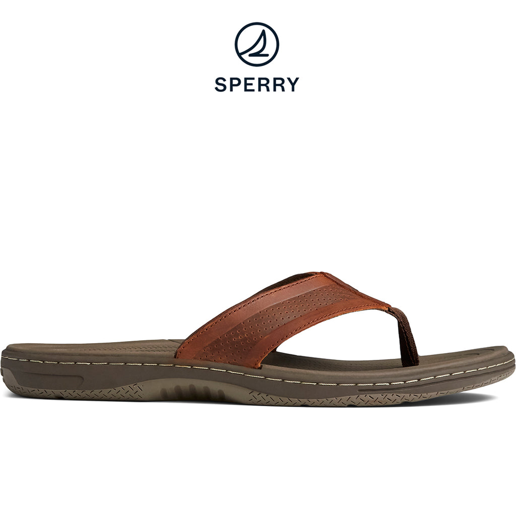 sperry mens flip flops