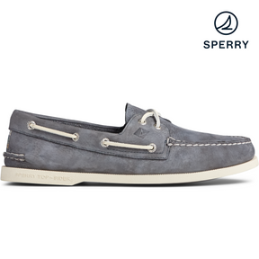Men's Sperry, Authentic Surf Leather Grey Boat Shoe (STS22792)