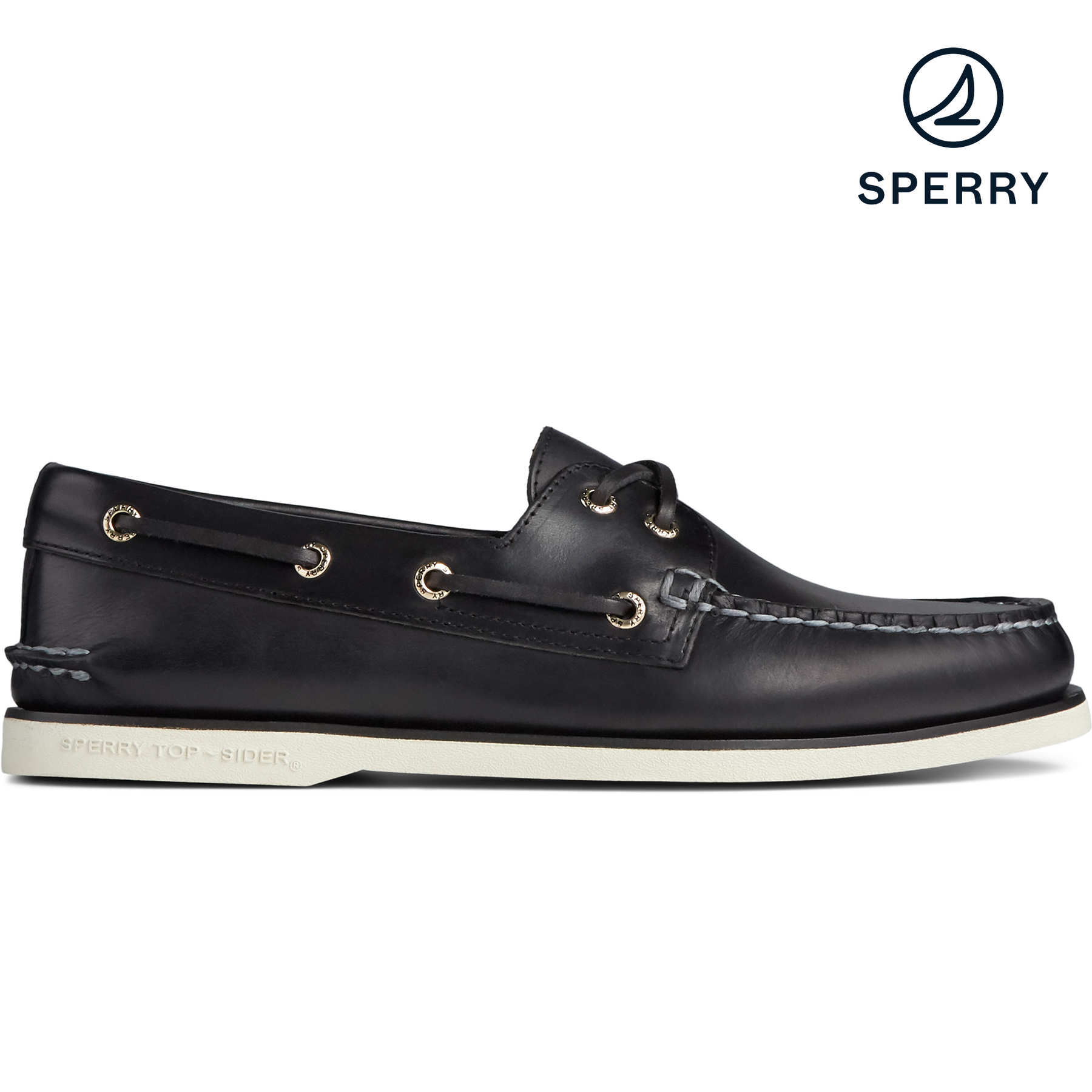 Sperry top hot sale sider black mens