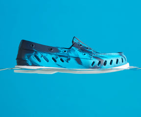 Men's Authentic Original Float Marbled Boat Shoe - Navy (STS23776)