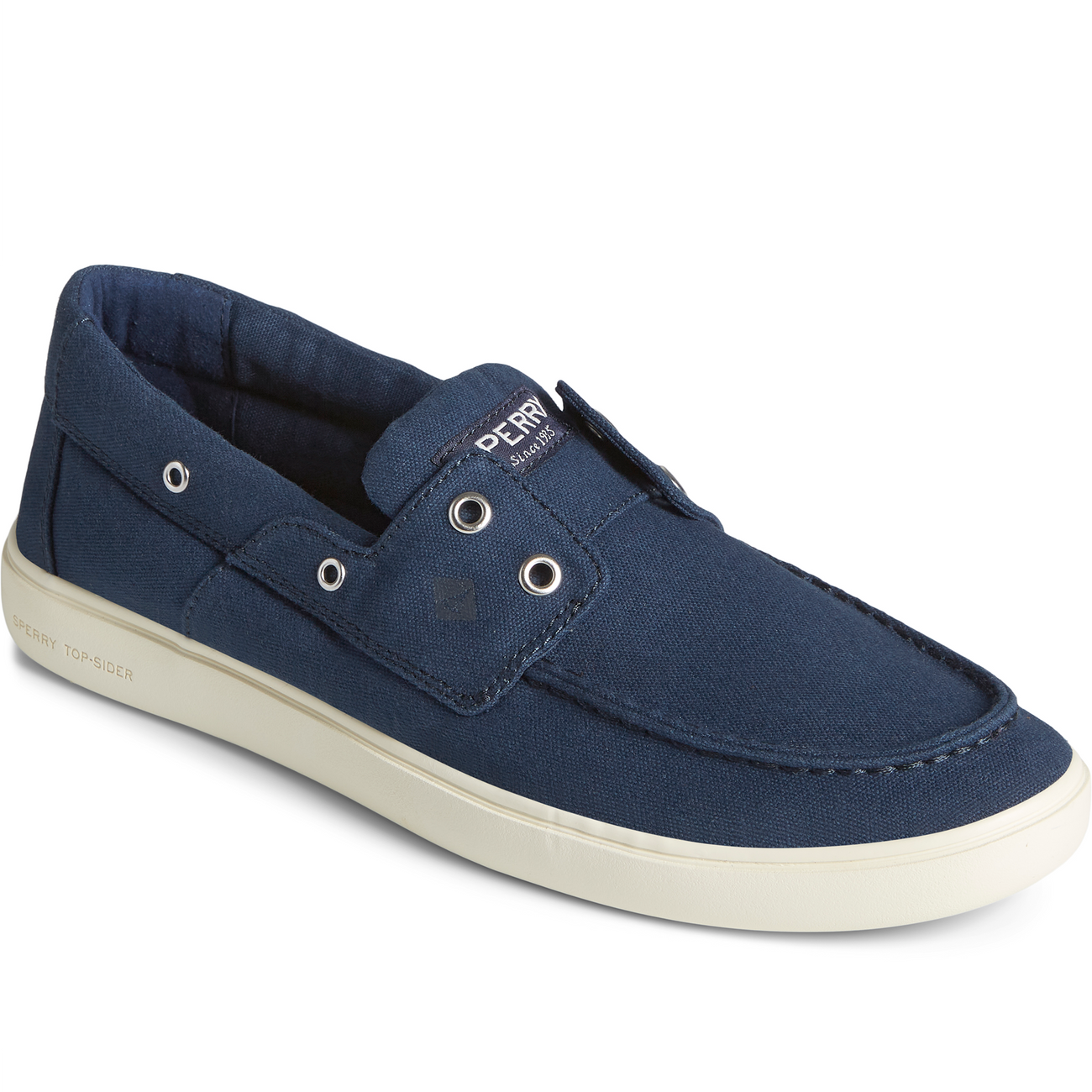 Men's Outer Banks 2Eye Canvas Boat Shoe Navy (STS23864)