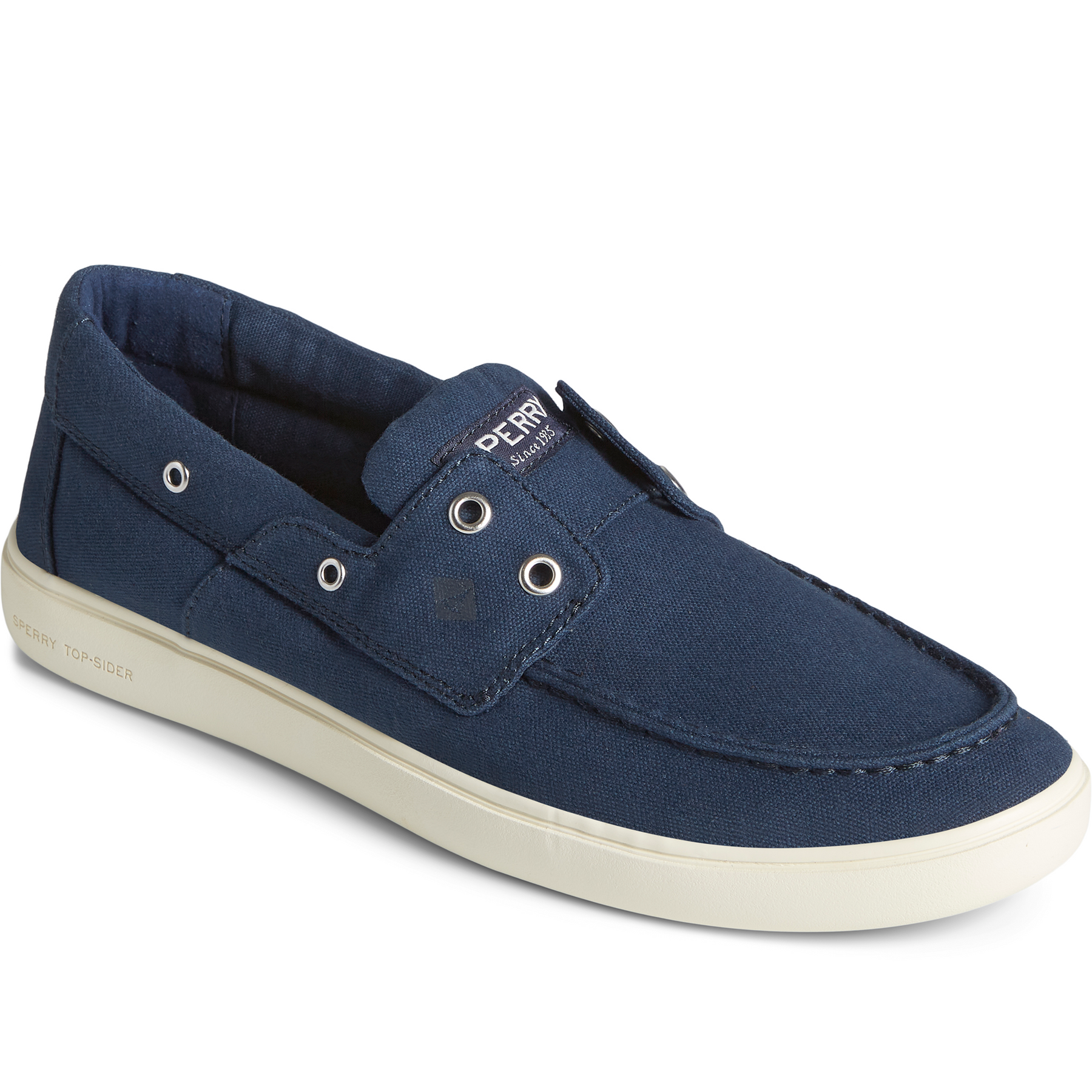 Men's Outer Banks 2-Eye Canvas Boat Shoe - Navy (STS23864)