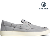 Men's Outer Banks 2-Eye Canvas Boat Shoe - Grey (STS23865)