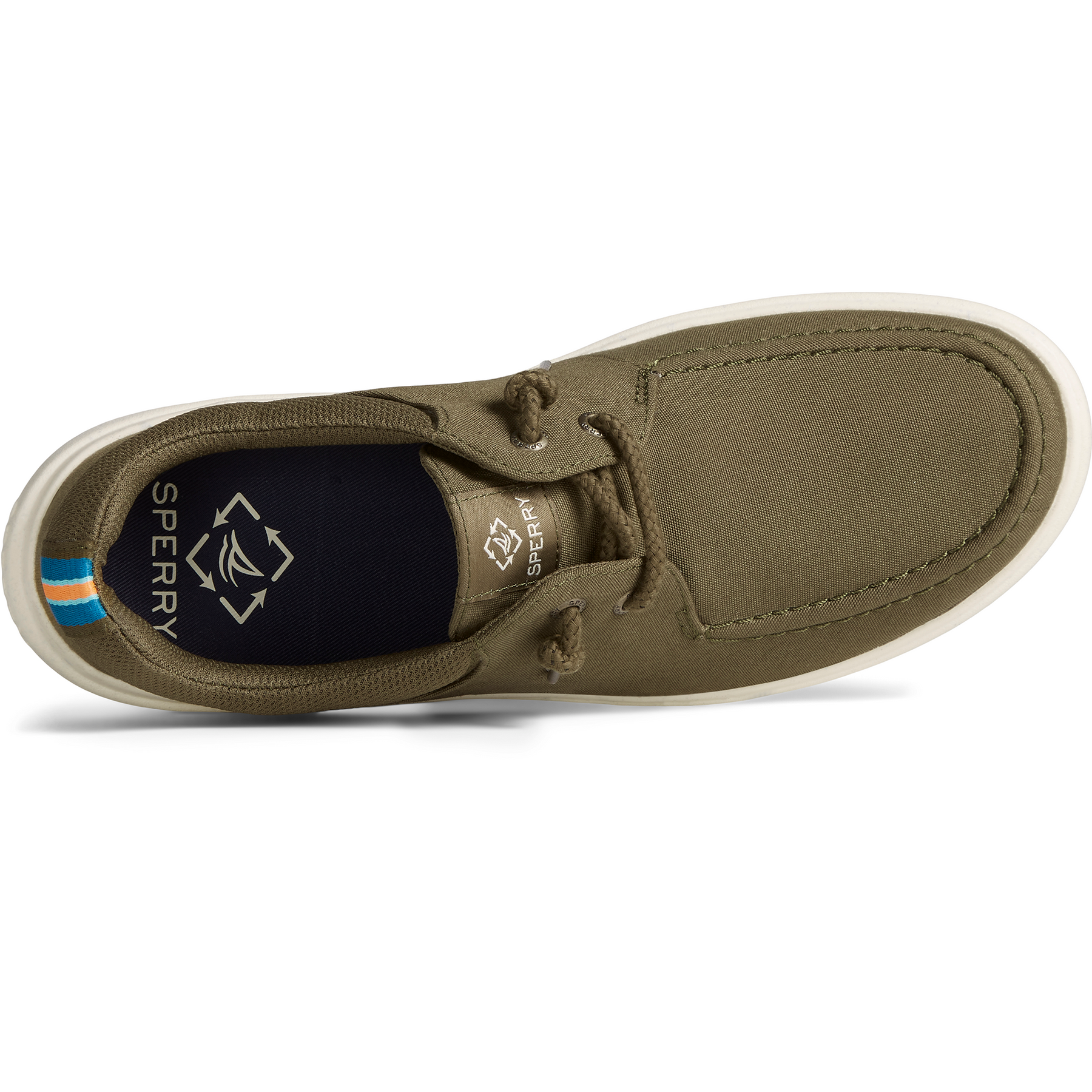 Sperry Men's SeaCycled™ Captain's Moc Olive Slip On Sneaker (STS24089)