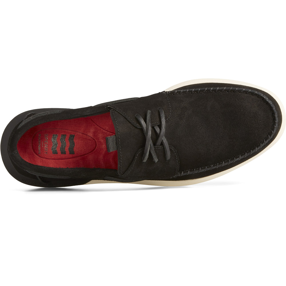 Sperry PLUSHWAVE 2.0 Boat Shoe Schwarz - Klassischer Bootsschuh Mit Komfort