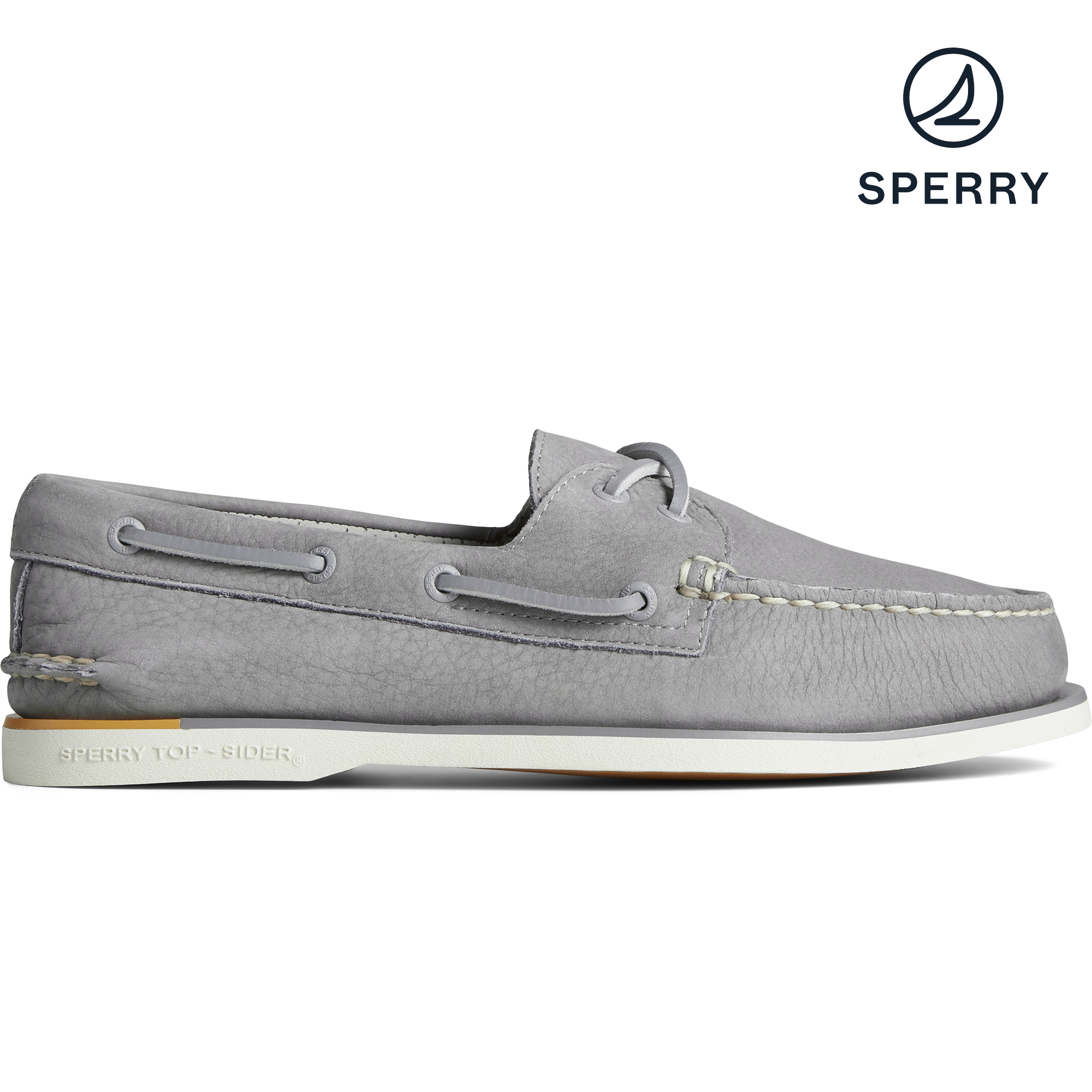 Men's Gold Cup Authentic Original Nubuck Boat Shoe Grey (STS24499)